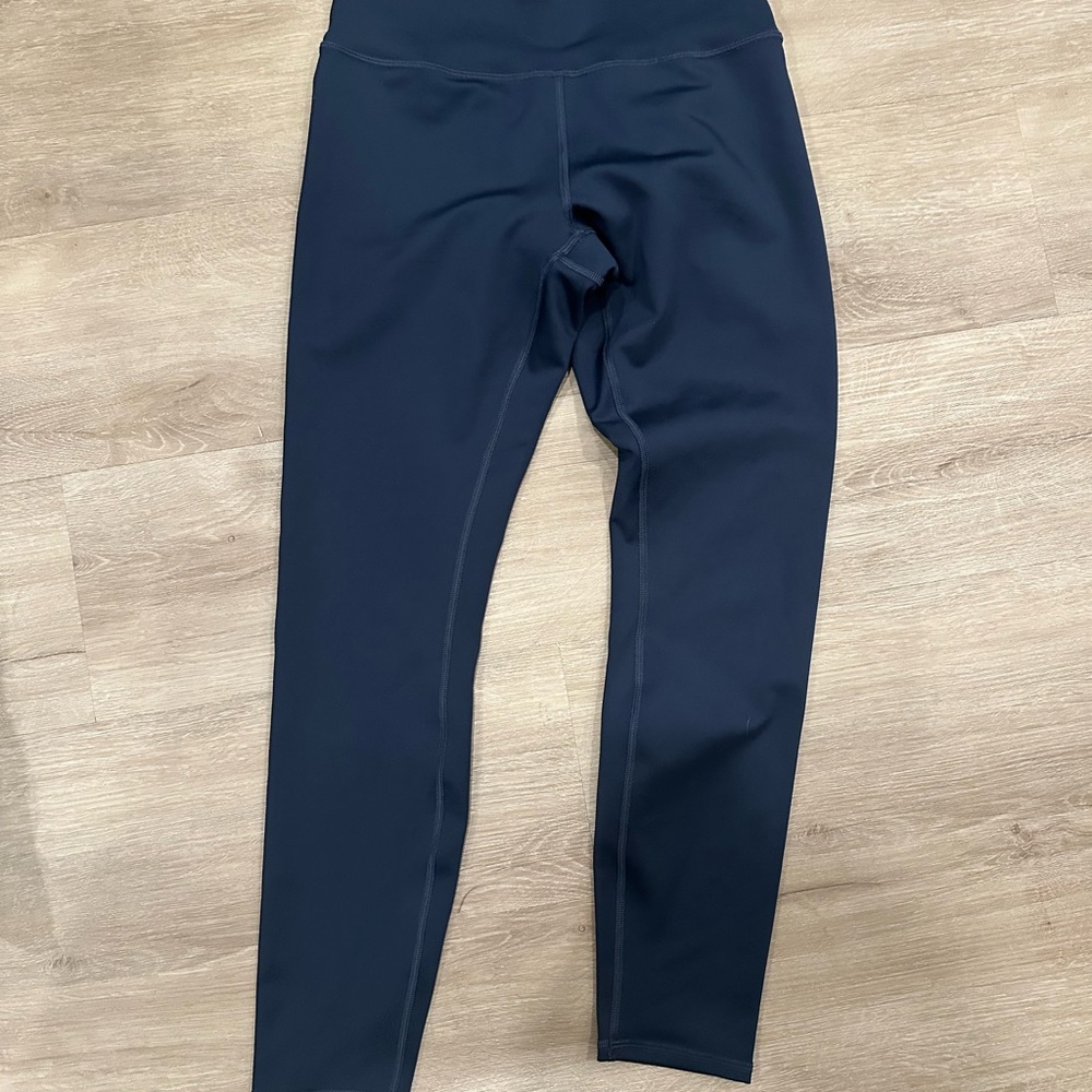 ALO Yoga Blue Seamless Leggings with Stretchy Fit
